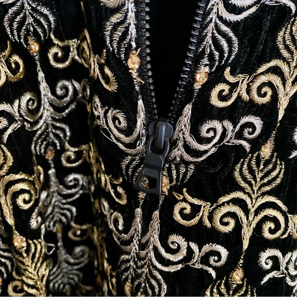 Alice + Olivia Embellished Velvet Cocktail Dress WITH POCKETS, size 4 - Picture 6 of 13